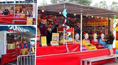 The FUN TRAILER -  LAUGHING CLOWNS, POPCORN MACHINE & FAIRY FLOSS MACHINE, All In Fun Mobile Outlet.